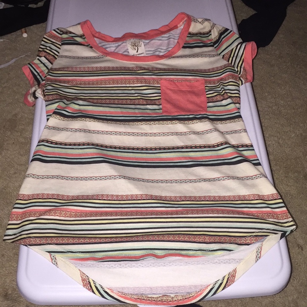 Striped shirt with pocket